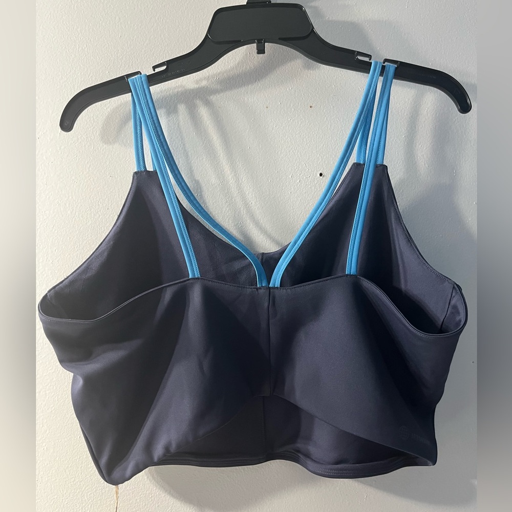 Adidas Dark Blue Bra Top with Light Blue Straps - Picture 6 of 7